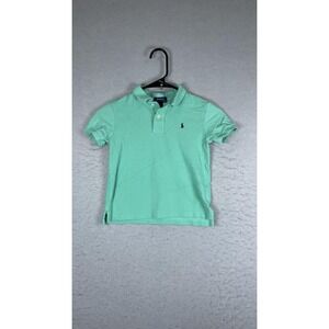 Polo Ralph Lauren Polo Shirt Boys 6 Green‎ Short Sleeve Pony Logo Casual Top